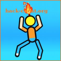 Stickman On Fire : Stickman Games Fun Physics icon