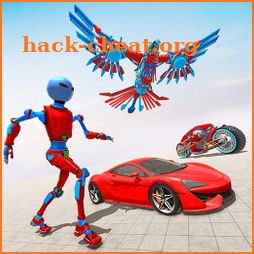 Stickman Robot Car Game – Falcon Robot Bike Game icon