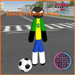Stickman rope Hero Soccer Kick Crime Simulator icon