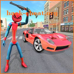 Stickman Rope Hero Spider Fight Miami City Crime icon
