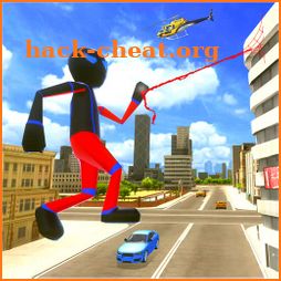 Stickman Rope Hero- Superhero Crime Game icon