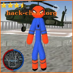 Stickman Spider Rope Hero Gangstar Crime icon