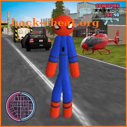 Stickman Spider Rope Hero Gangstar Swing Hero icon