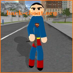 Stickman Superboy  Rope Hero Crime City icon