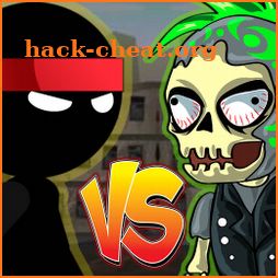 stickman vs zombies icon