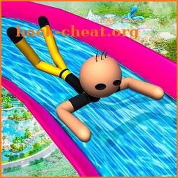 Stickman Water Slide: Theme Park Fun icon