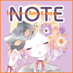 Sticky Note Mini Flowery Kiss icon