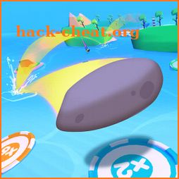 Stone Skimming 3D icon