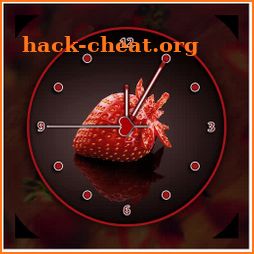 Strawberry Clock Live Wallpaper icon