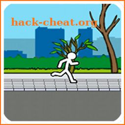 Street runner stick icon