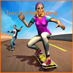Street SkateBoarding FreeStyle Skater Stunt icon