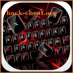 Stylish Black Red Keyboard icon
