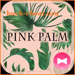 Stylish Wallpaper Pink Palm Theme icon