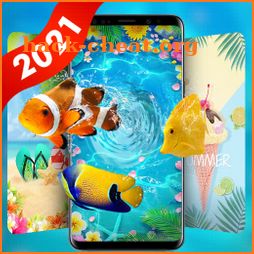 Summer Beach Live Wallpaper & Launcher Themes icon