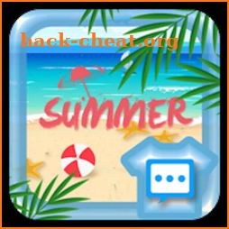 Summer beach skin for Next SMS icon