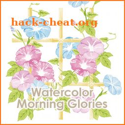 Summer Wallpaper Watercolor Morning Glories Theme icon
