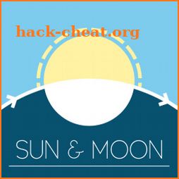 Sun & Moon - Rise, Set, Full moon icon