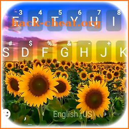 Sunflower Field Keyboard Background icon