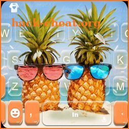 Sunglass Pinapple Keyboard Theme icon