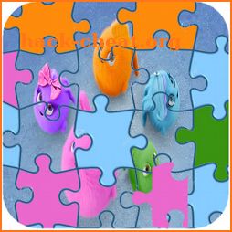 Sunny bunnies jigsaw puzzle icon