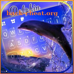 Sunset Dolphin Keyboard Background icon