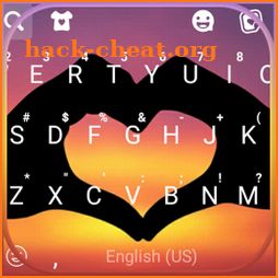 Sunset Love Keyboard Background icon
