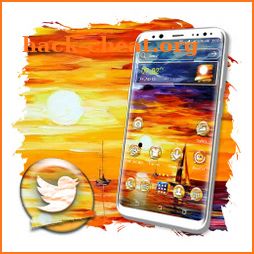 Sunset Painting Launcher Theme icon