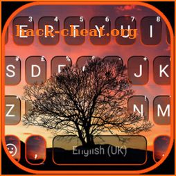 Sunset Tree Keyboard Background icon