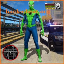 Super Amazing Green Spider Rope Hero Miami Gang icon