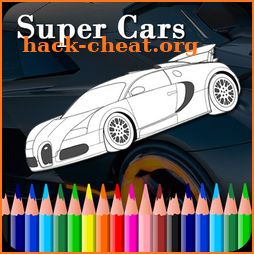 Super Car Colouring Games - Cars Coloring Book icon