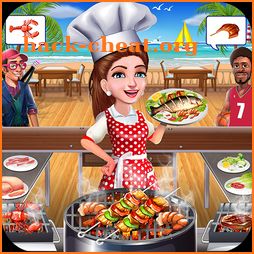 Super Chef Beach Bbq Kitchen Story Cooking Games icon