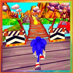 Super Fast Blue Hedgehog Rush -  Run Adventure icon