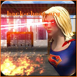 Super Girl Superhero icon