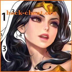 Super Hero Color by Number icon