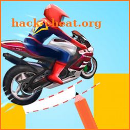 Super Hero Draw Moto: Spider Rider Track icon