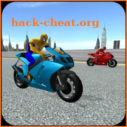 Super Hero Moto Highway Bike Racer Games icon