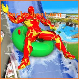 Super Hero Robot Water Slide Adventure Games icon