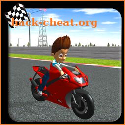Super Ryder Motor Race 3D - paw racing games free icon