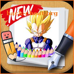 Super saiyan coloring book for fans icon