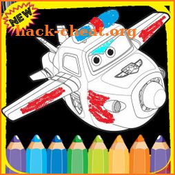 Super wings Coloring book pages - with animals icon