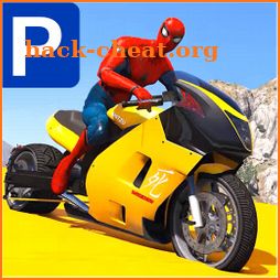 Superhero Bike Parking: Extreme Stunts Racing Game icon