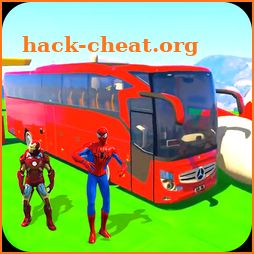 Superhero Bus Stunts: Top Speed Racing Games icon