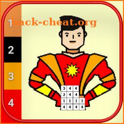 Superhero Color By Number icon