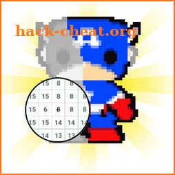 Superhero Color by Number - Pixel Art Relax 2019 icon