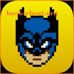 Superhero Color By Number: Pixel Art Superhero icon