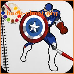 Superhero Coloring Book Pages: Kids Coloring Games icon