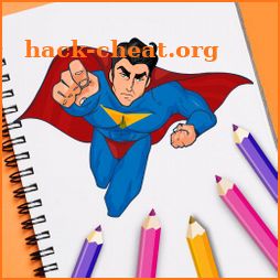 Superhero Coloring - Pixie Painting Book icon
