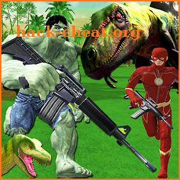 Superhero Dinosaur Hunting: Frontier Free Shooting icon