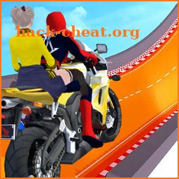 Superhero Sky Motobike Fly Run icon