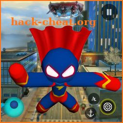 Superhero Stickman Rope Hero icon